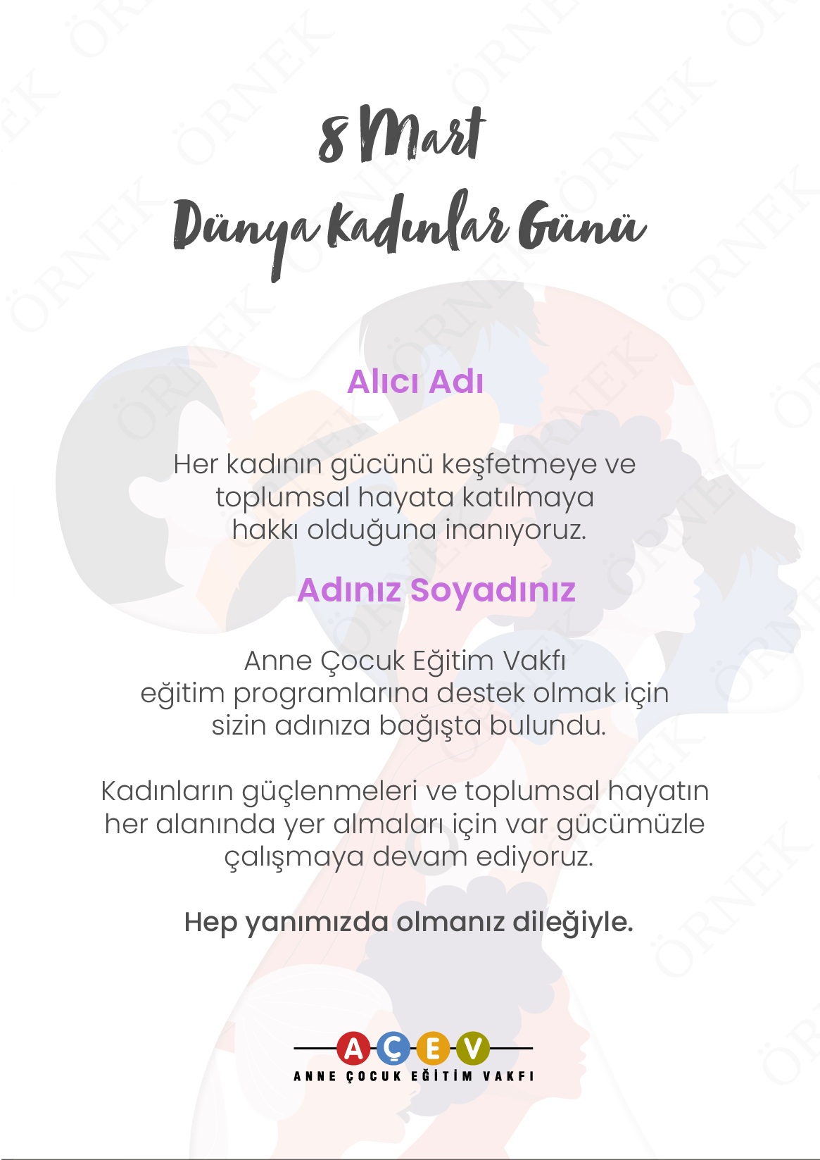 2024 - 8 Mart Dünya Kadınlar Günü - 1