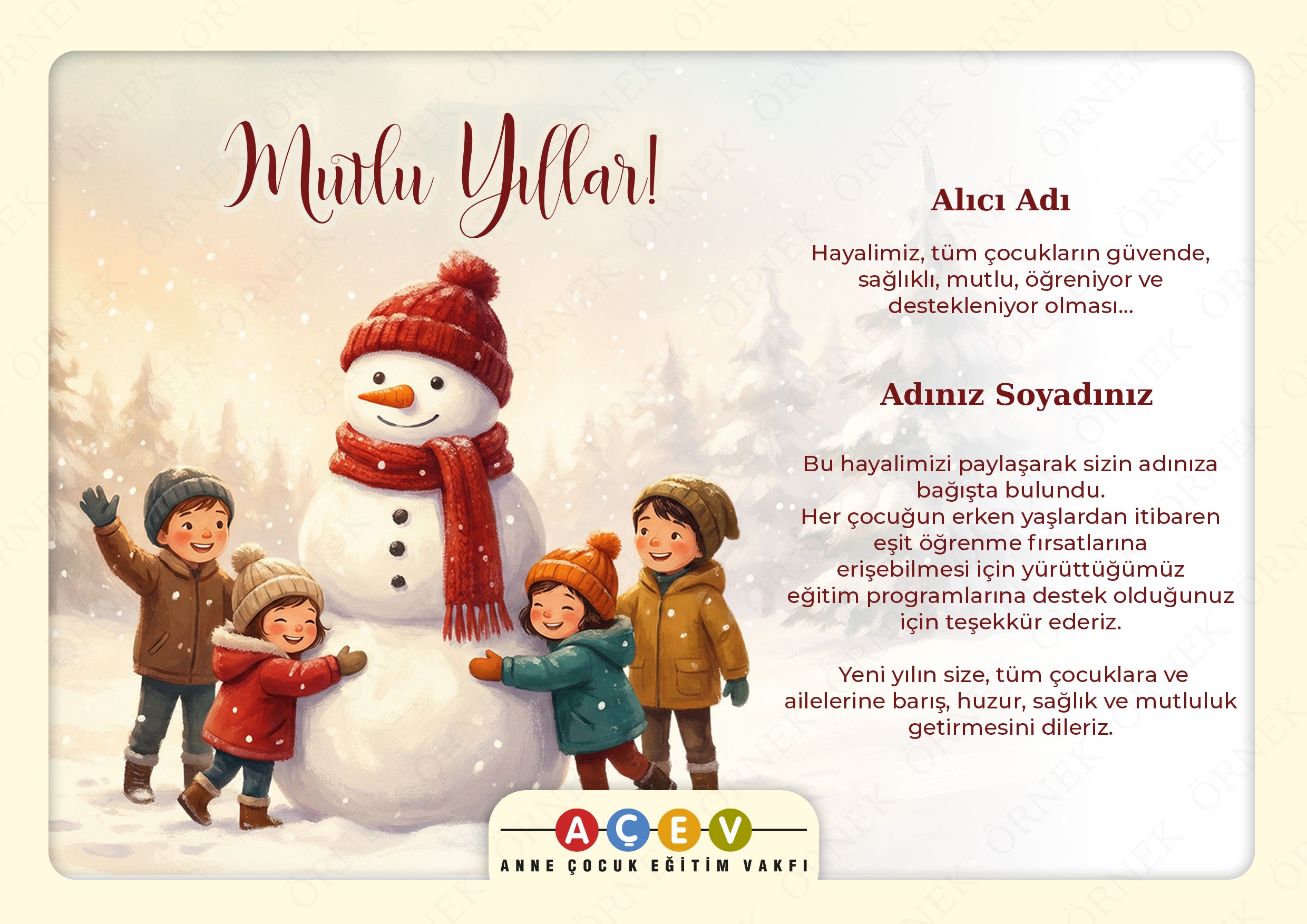 Nostaljik Yeni Yıl Kartı 1