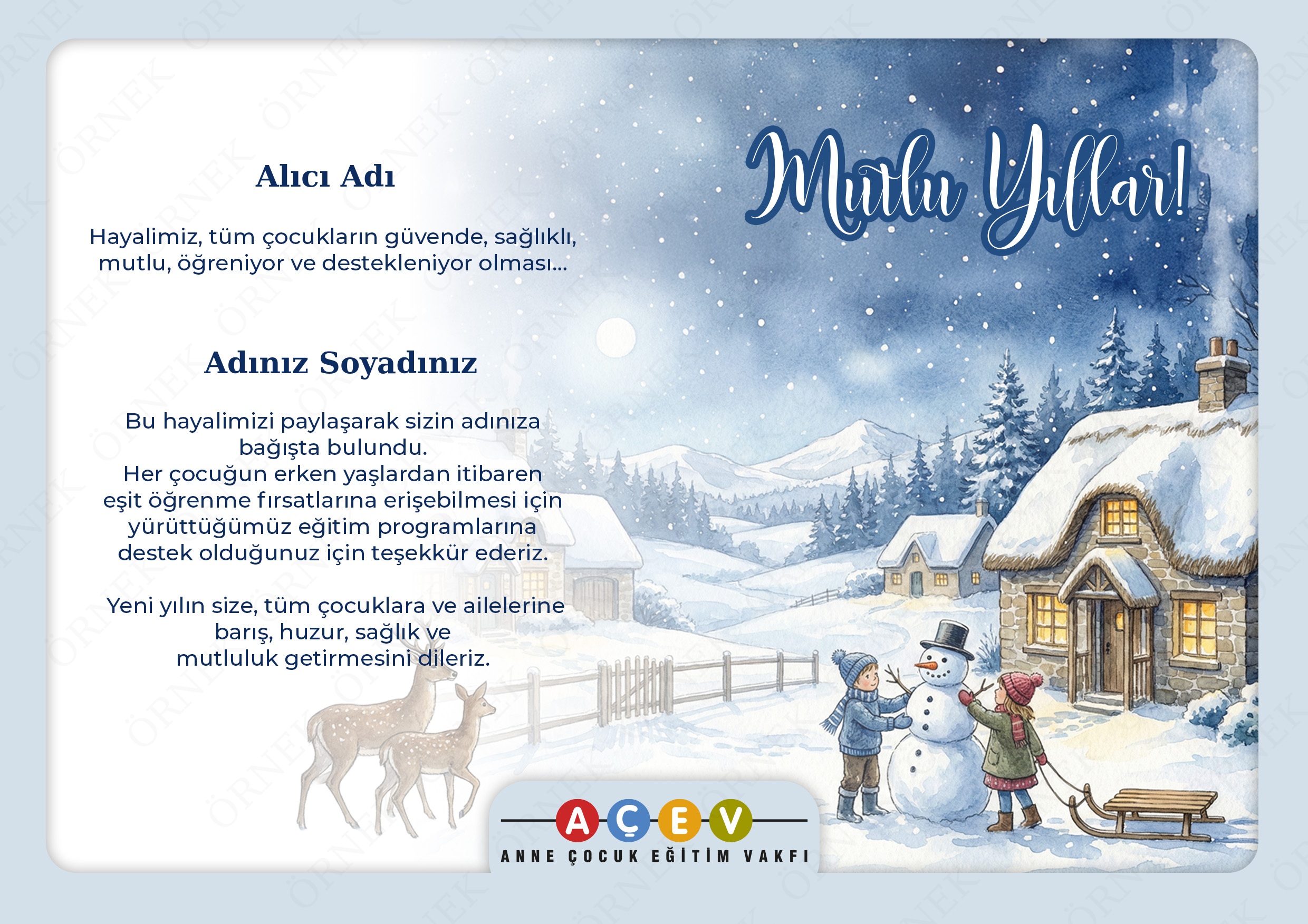 Nostaljik Yeni Yıl Kartı 2