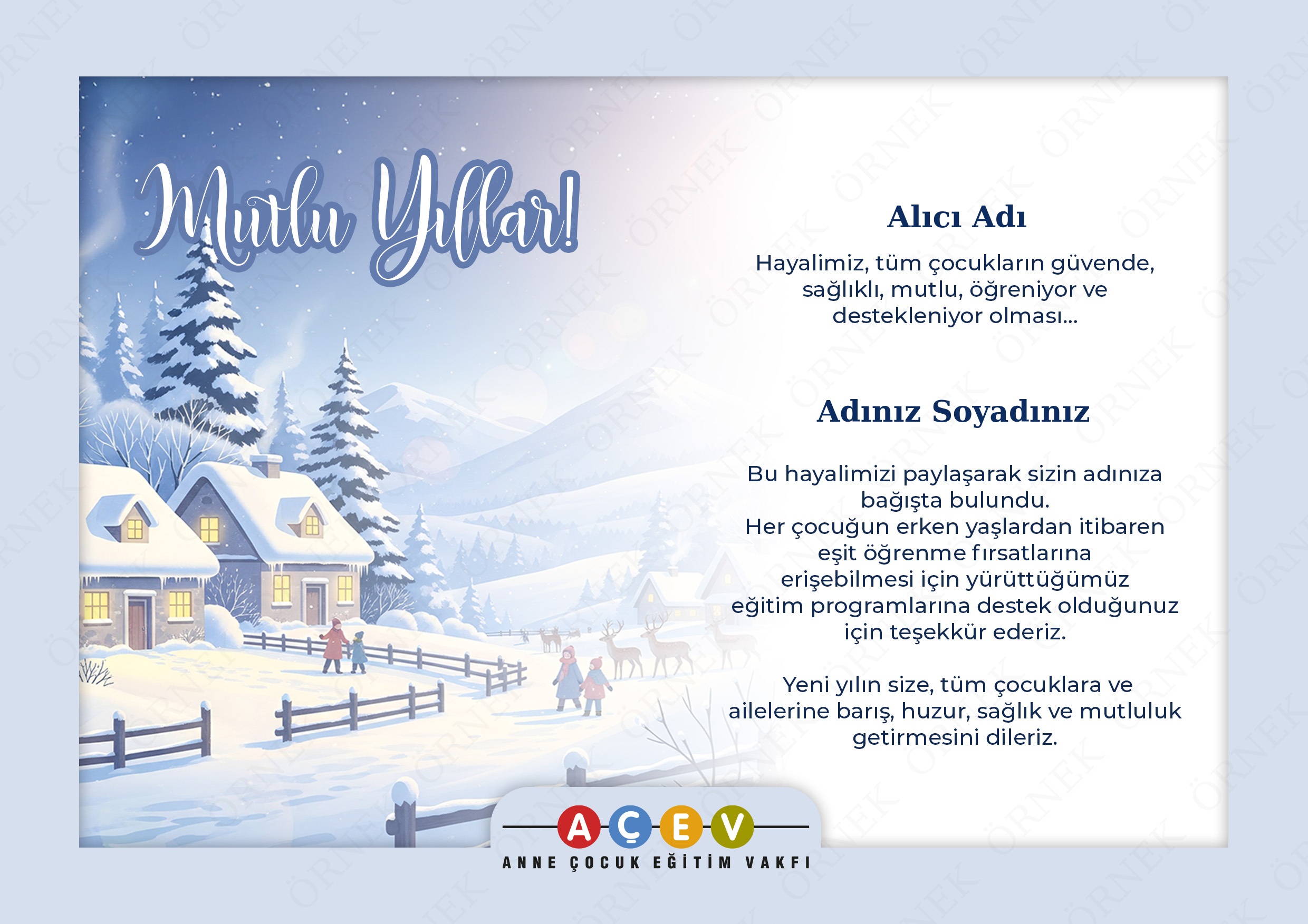 Nostaljik Yeni Yıl Kartı 3