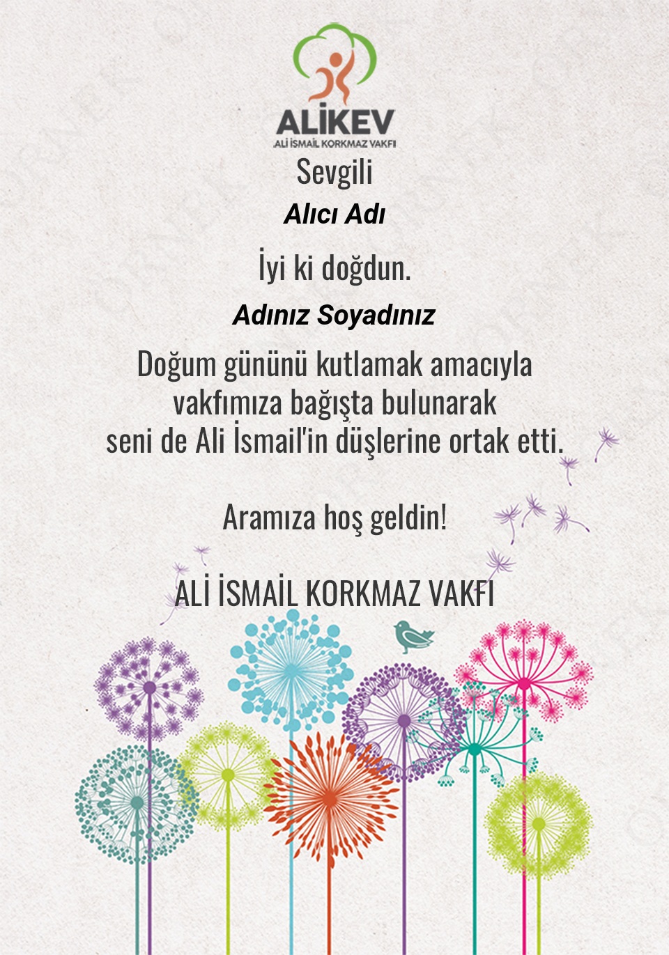 Yeni Doğan Tebrik Sertifikası