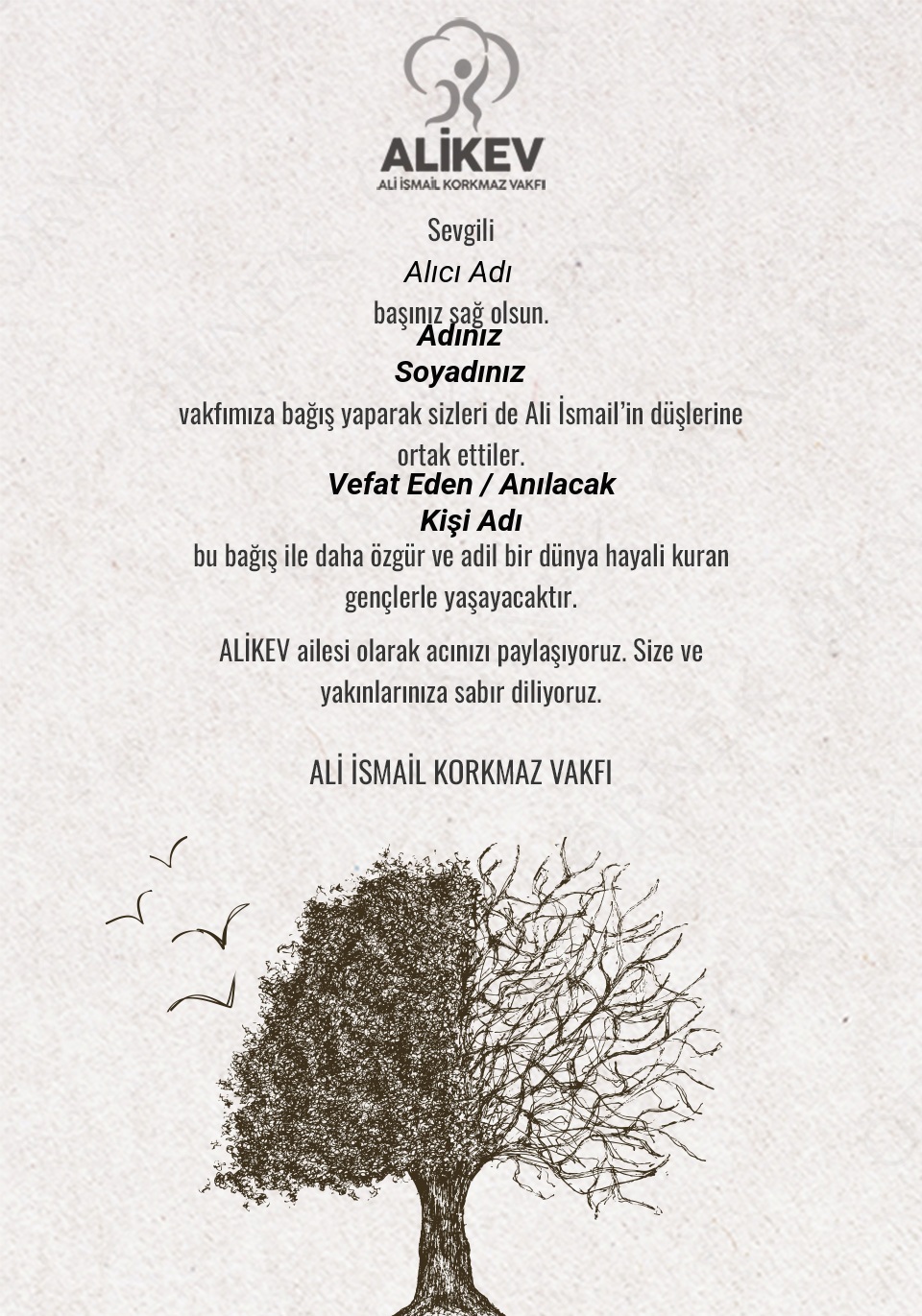 Taziye Sertifikası