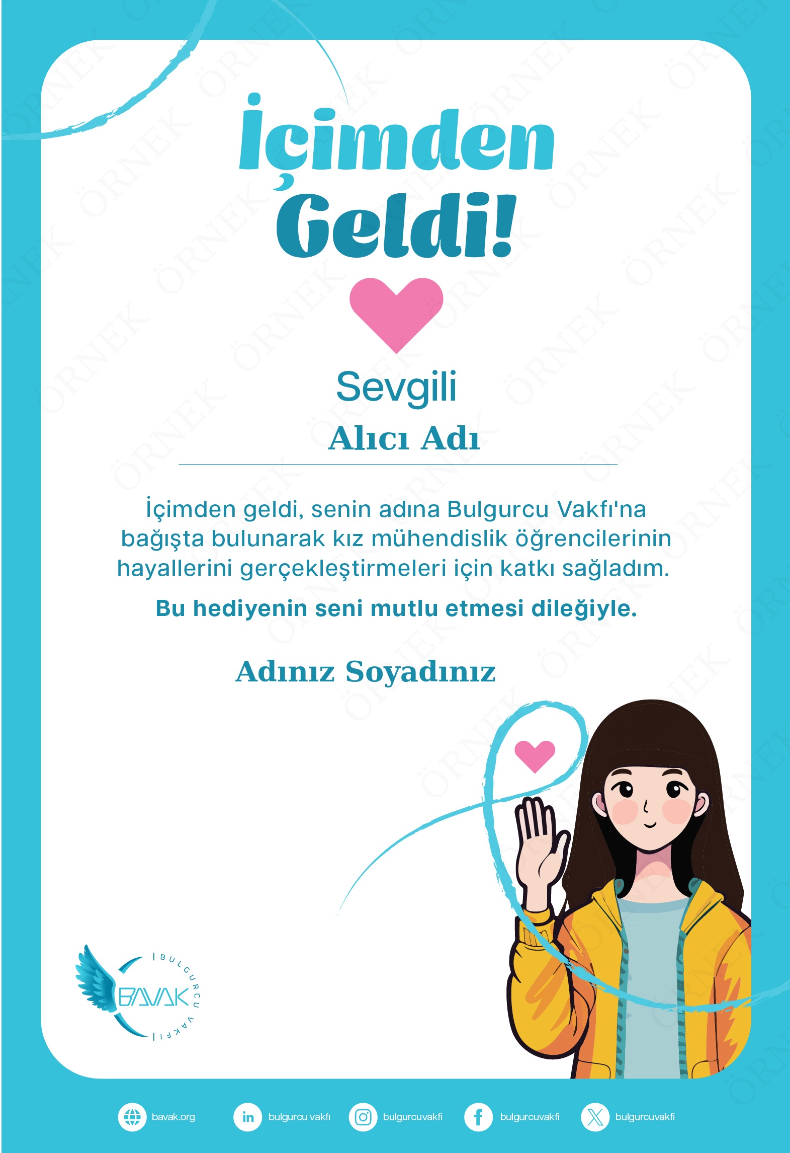 İçimden Geldi Sertifikası 4 (Dikey)