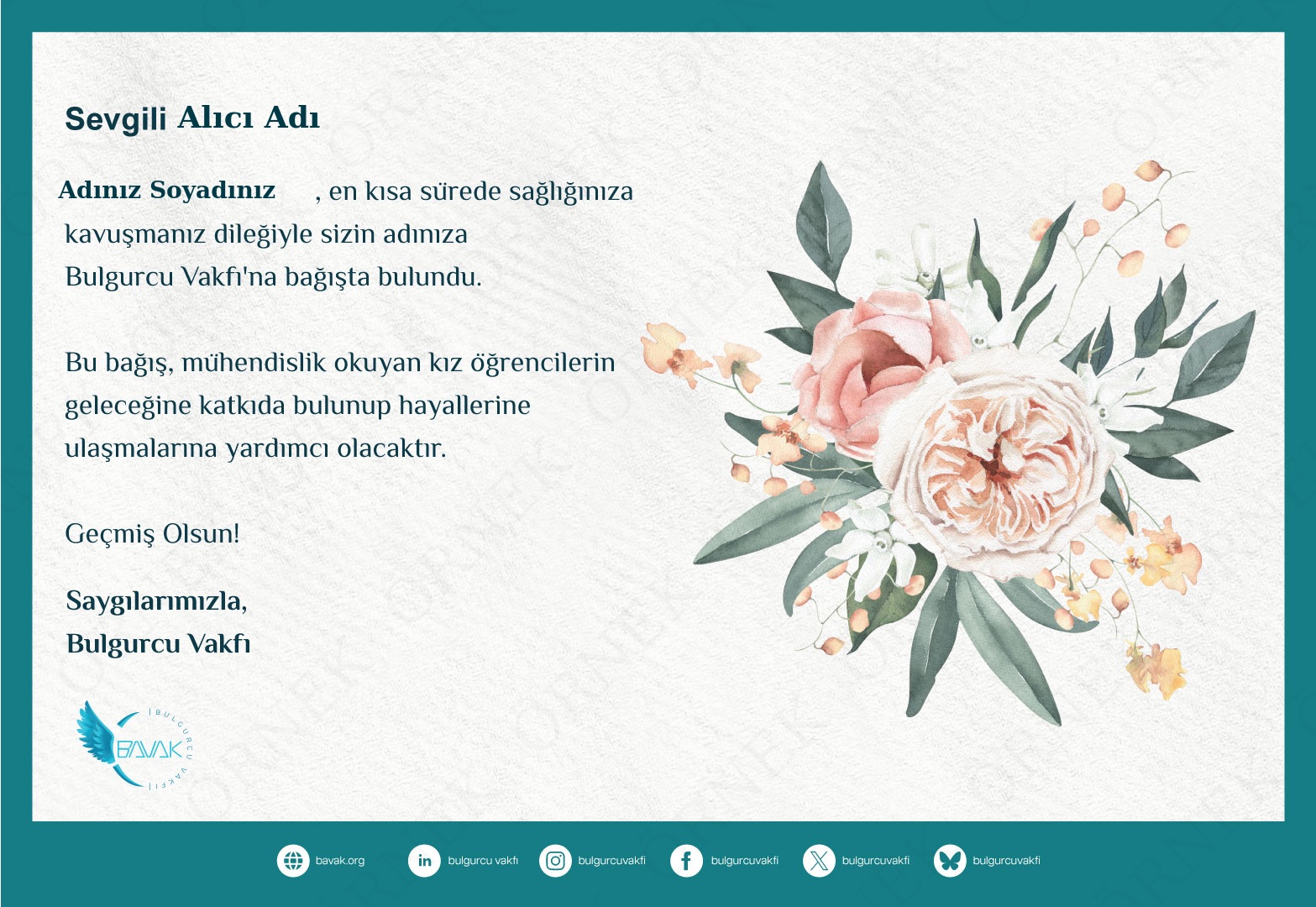 Geçmiş Olsun Sertifikası