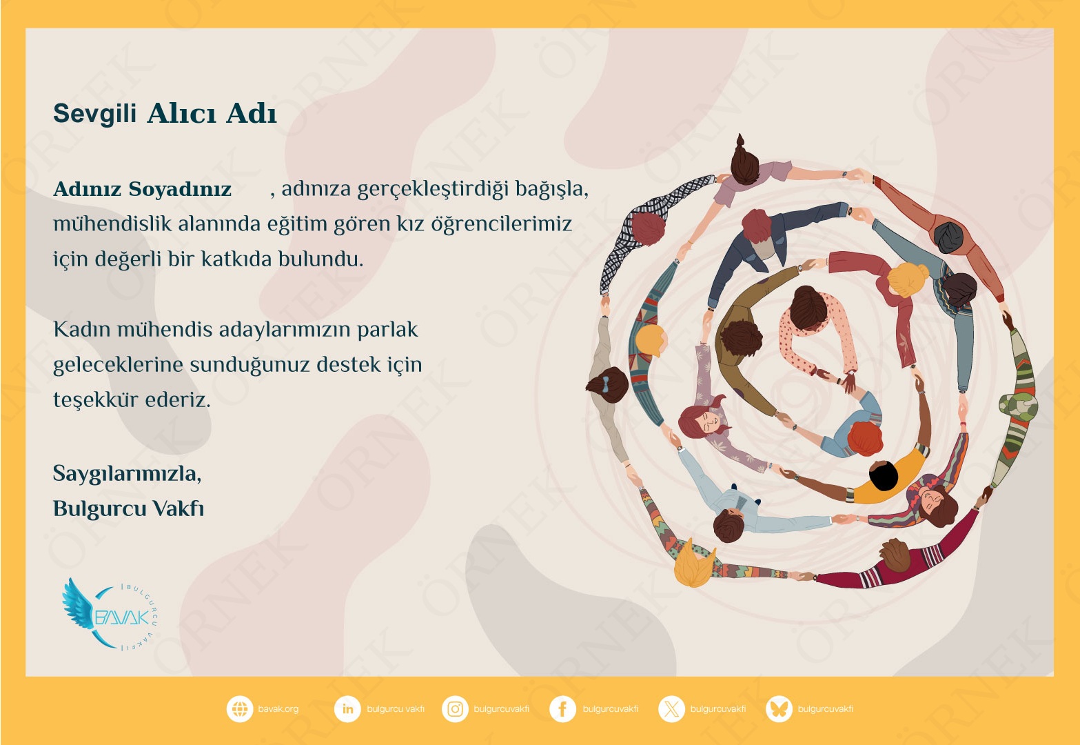 Teşekkür Sertifikası 1
