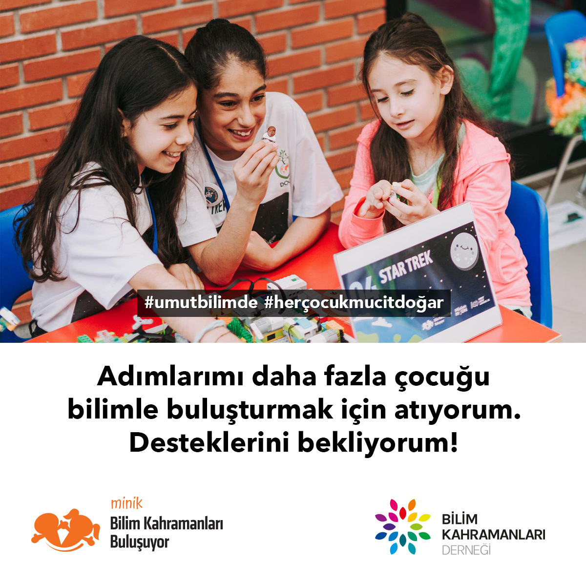 Minik Bilim Kahramanları İçin Koşuyorum 