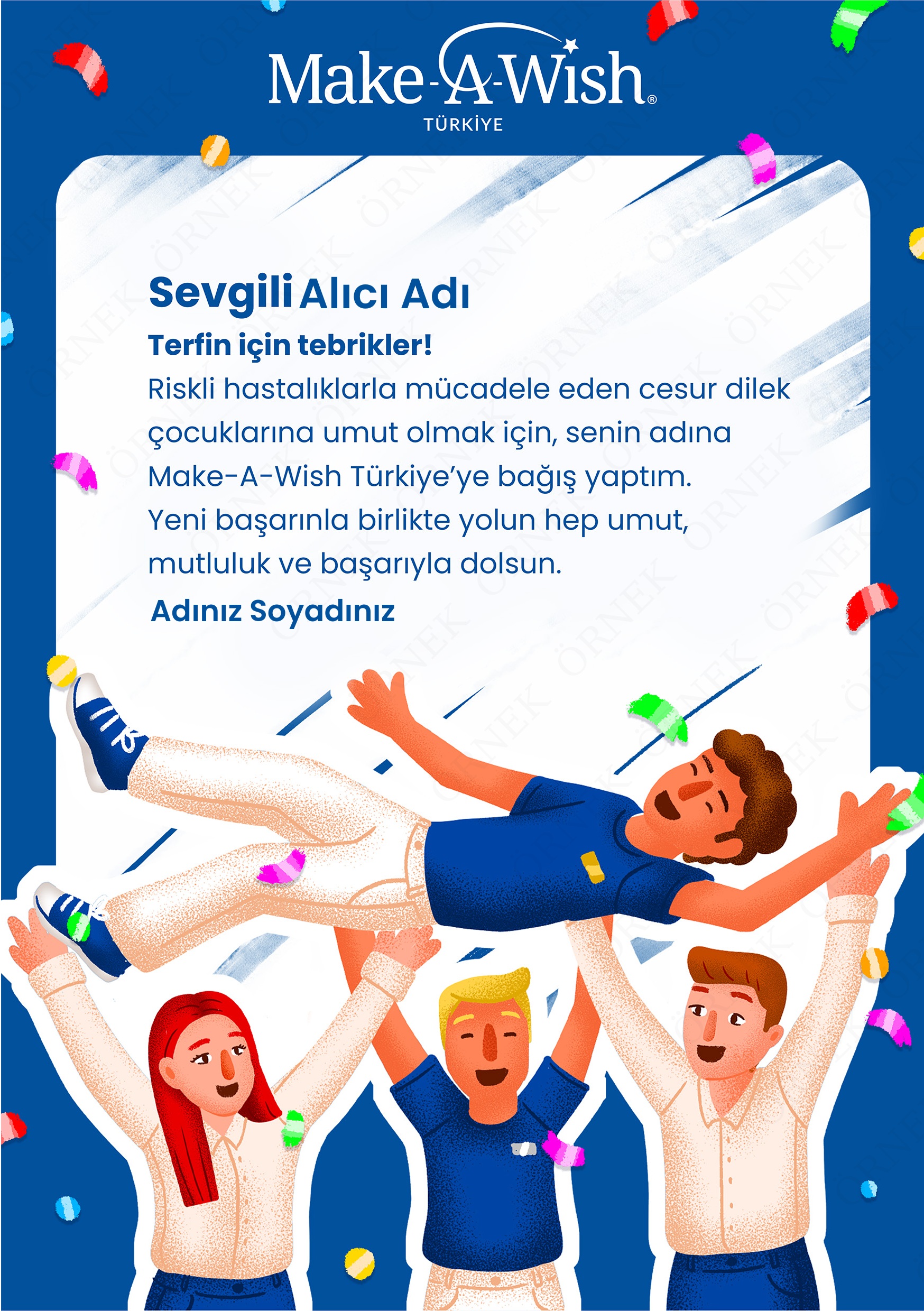 Ceren Kocabaş Çizimiyle Kurumsal E-kartlar (Terfi)