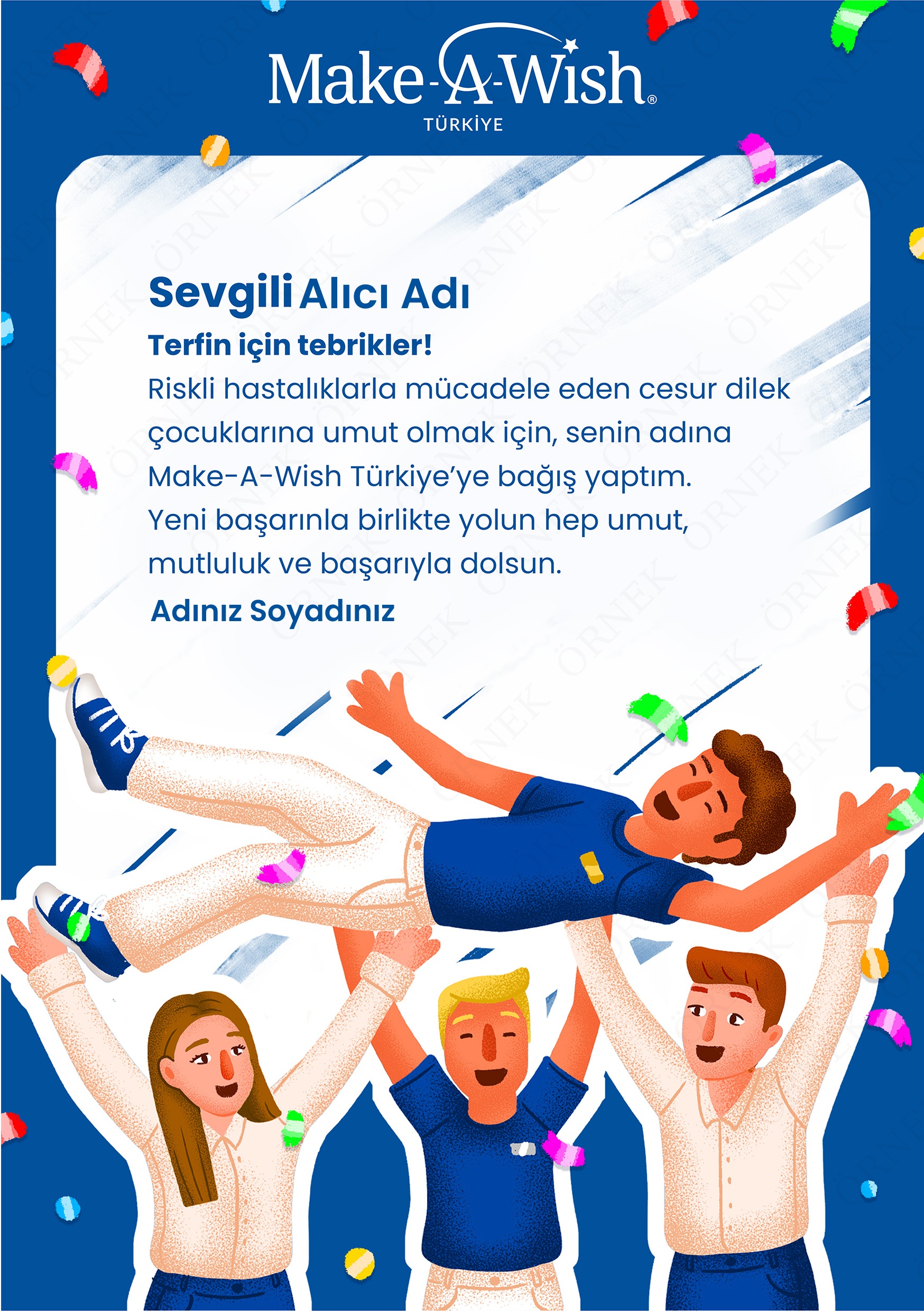 Ceren Kocabaş Çizimiyle Kurumsal E-kartlar (Terfi)