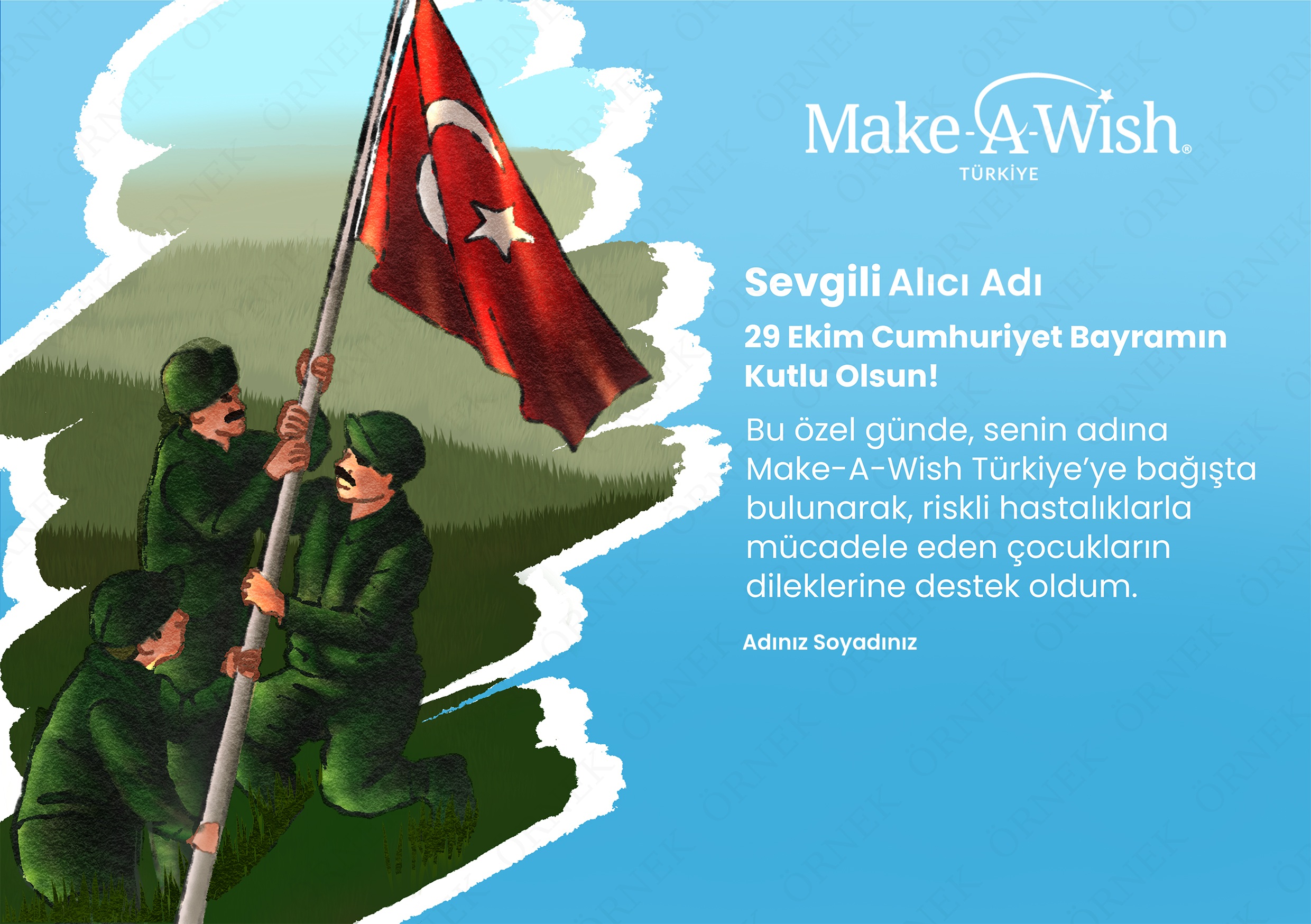 29 Ekim Cumhuriyet Bayramı E-kartı