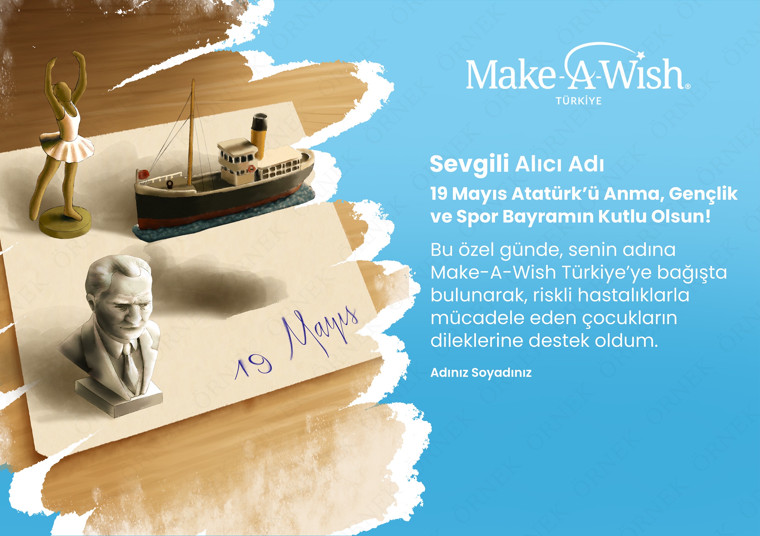 19 Mayıs Atatürk'ü Anma, Gençlik ve Spor Bayramı E-kartı