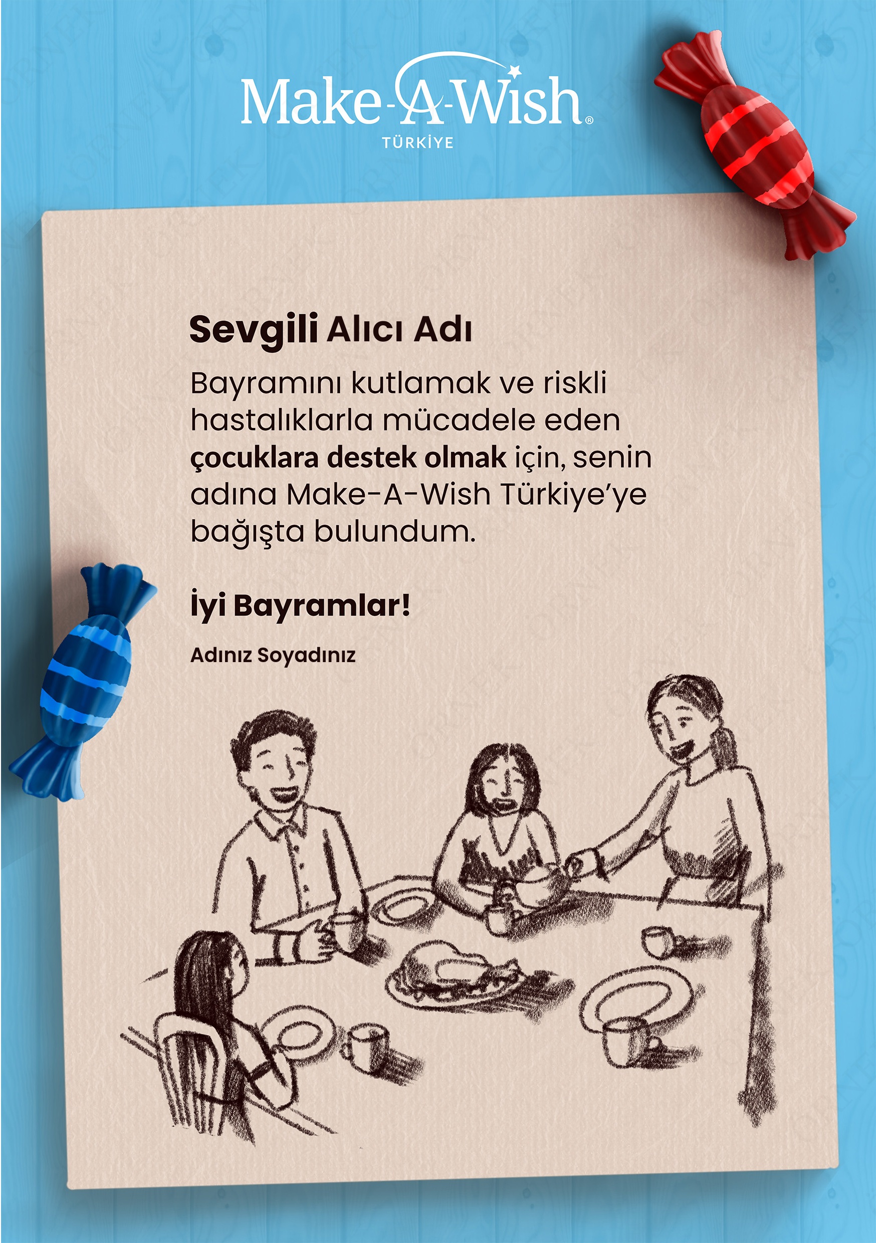 Ceren Kocabaş Çizimiyle Bayram E-kartı-3