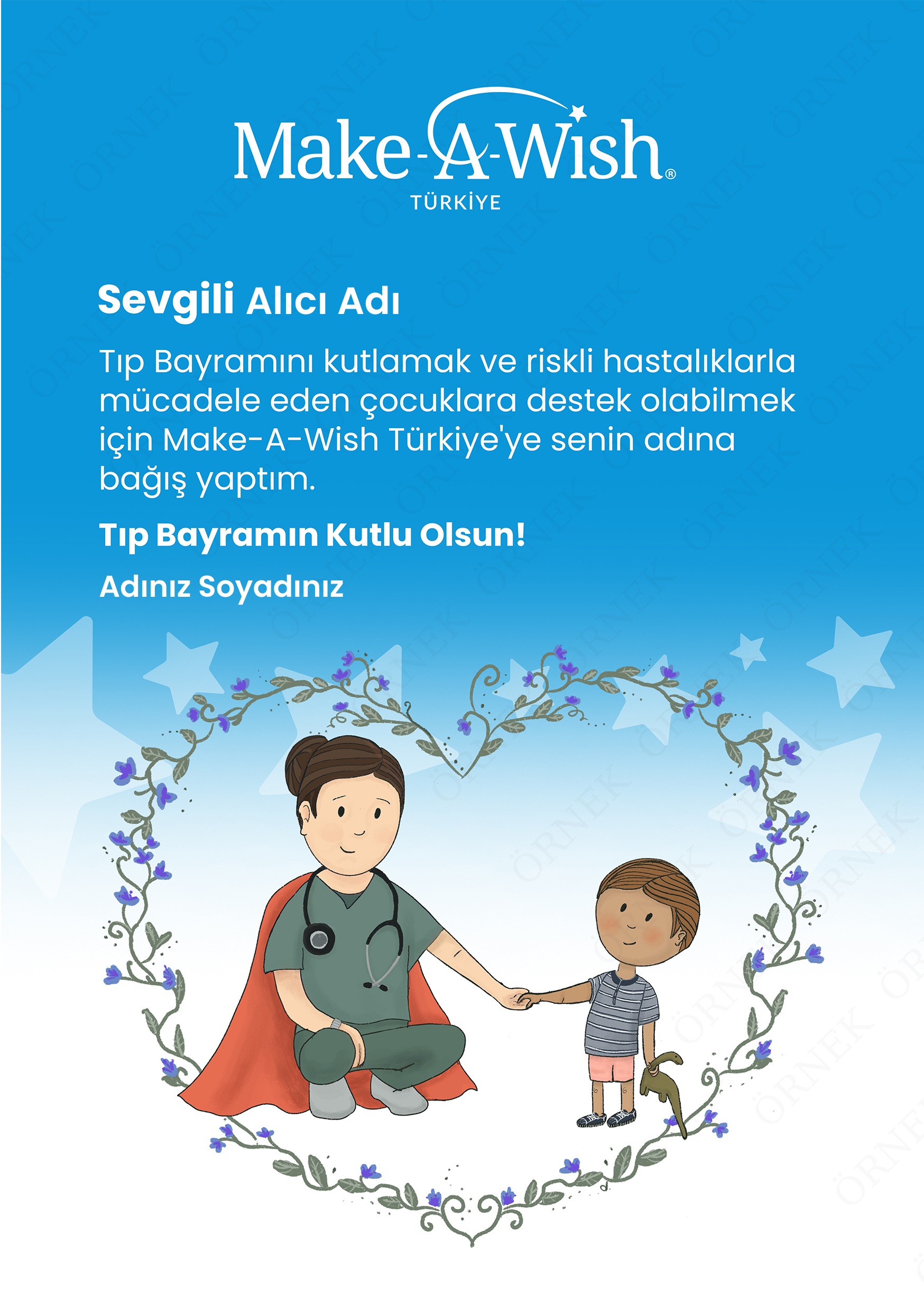 Didem Yücesoy Çizimiyle Tıp Bayramı E-kartı-1