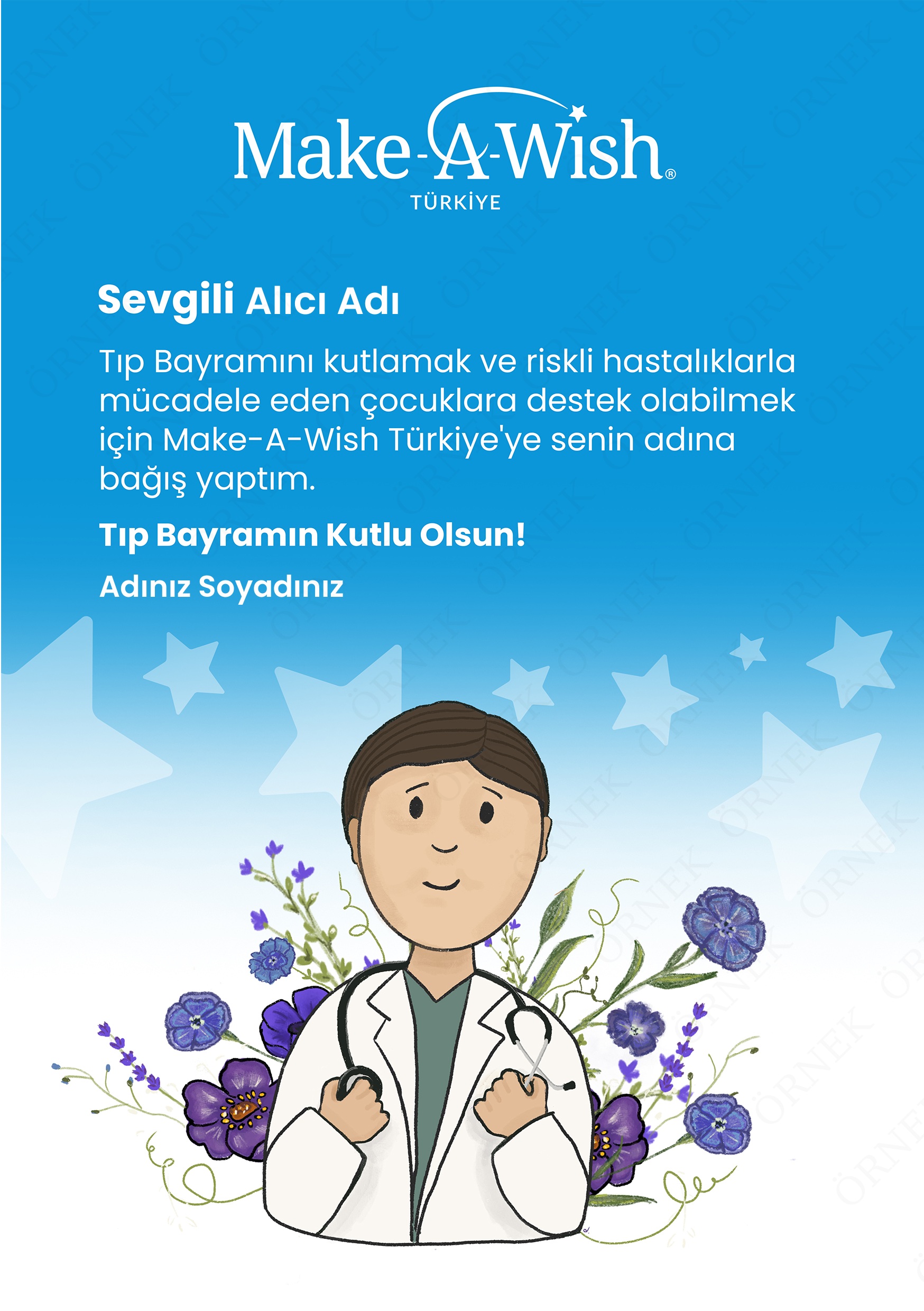 Didem Yücesoy Çizimiyle Tıp Bayramı E-kartı-2