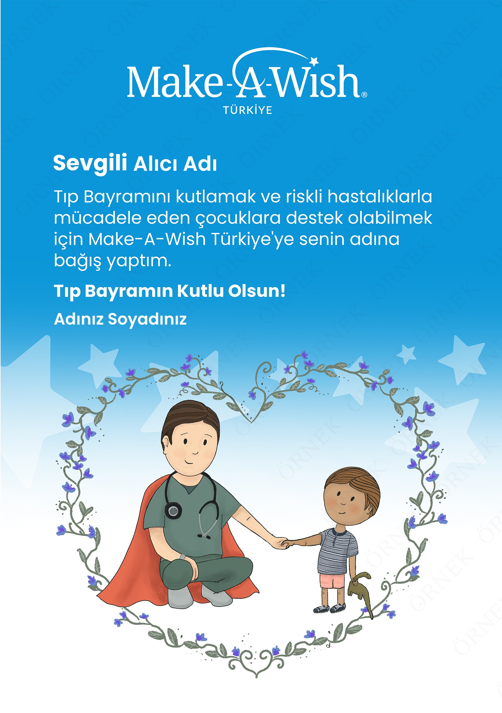 Didem Yücesoy Çizimiyle Tıp Bayramı E-kartı-3