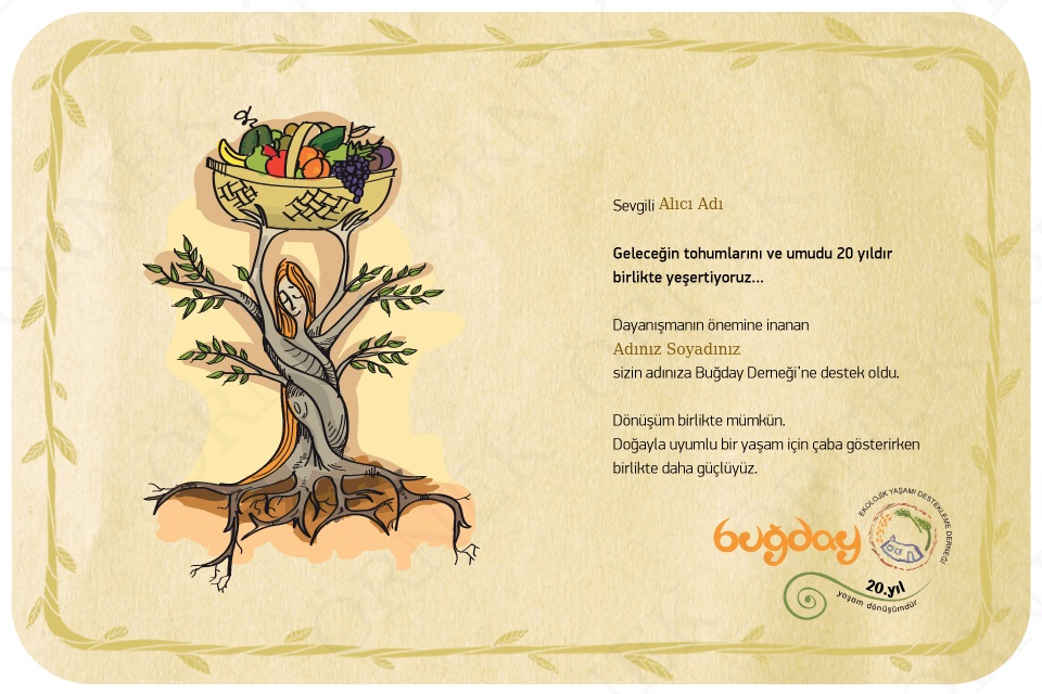 20. yıl tebrik kartı - I