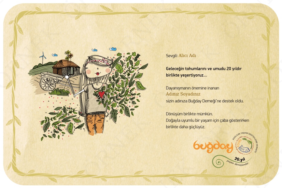 20. yıl tebrik kartı - II