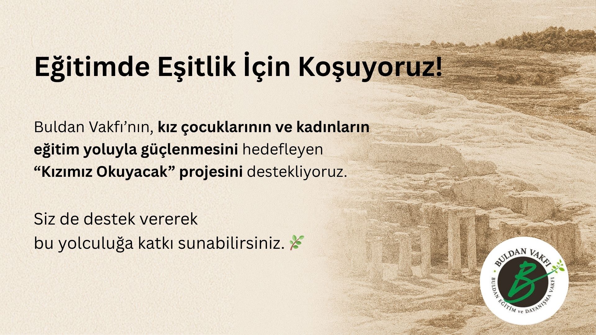 Eğitimde Eşitlik İçin Koşuyoruz!