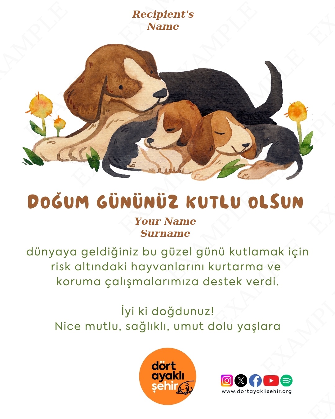 doğum günü kartı - I