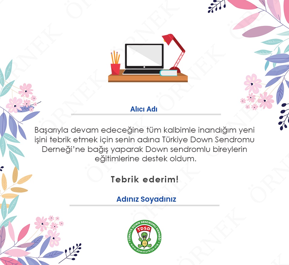 Yeni İş Tebrik Sertifikası -2