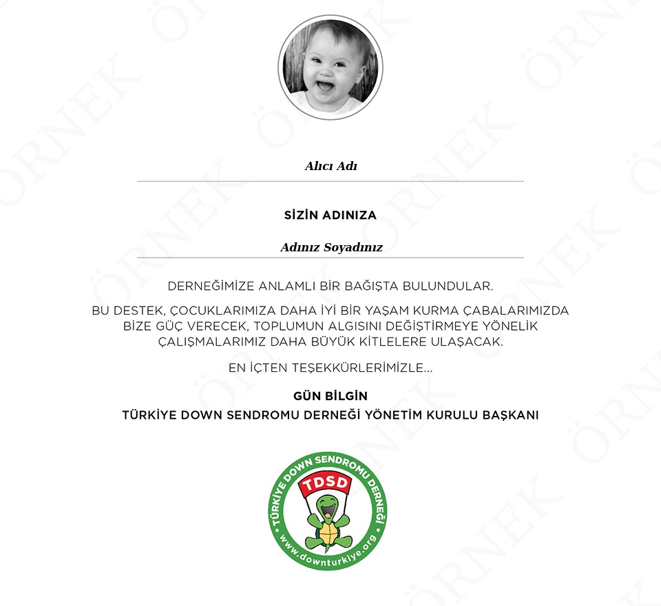Sevdiklerinizin Adına Sertifikası