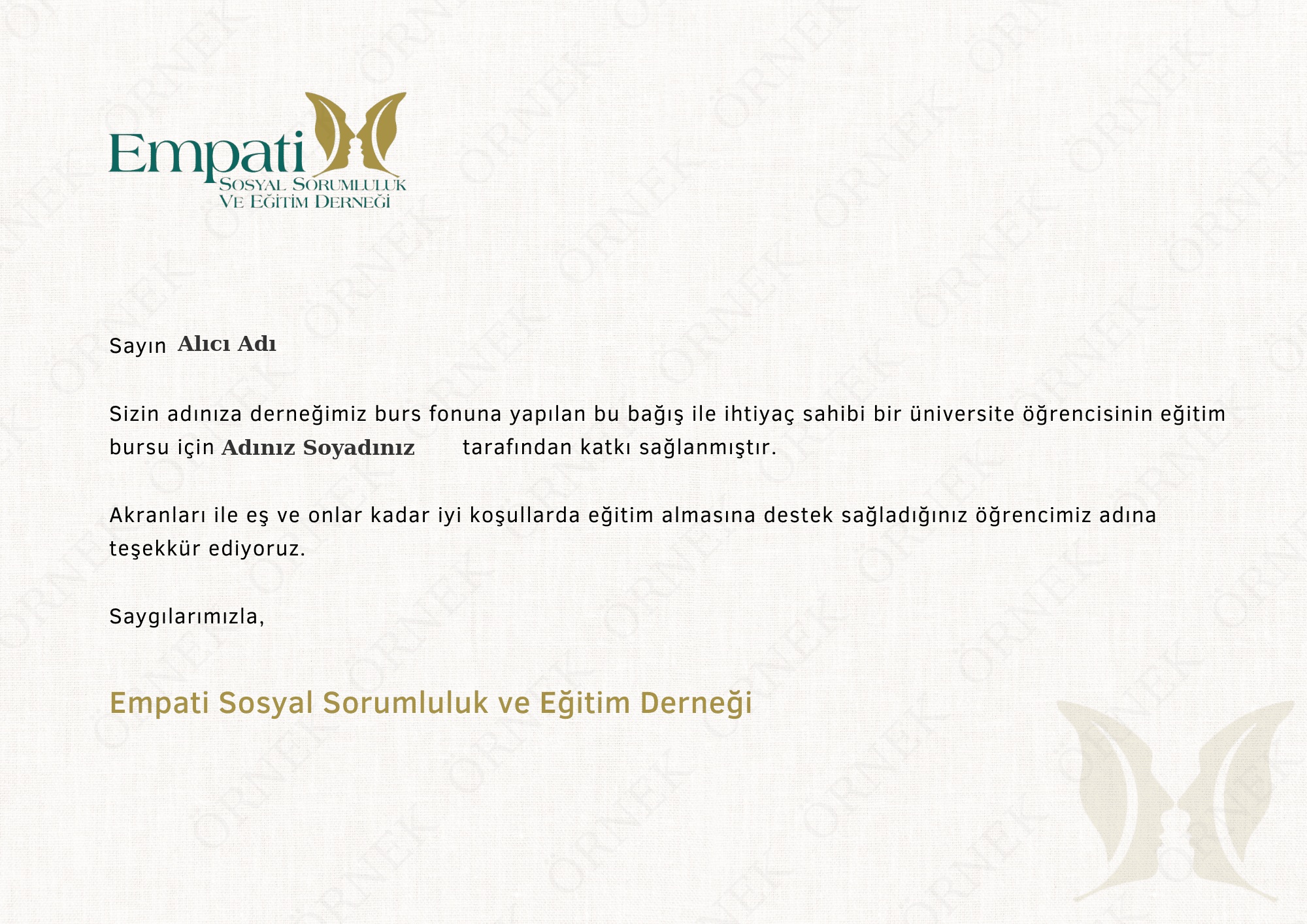 Burs Bağışı