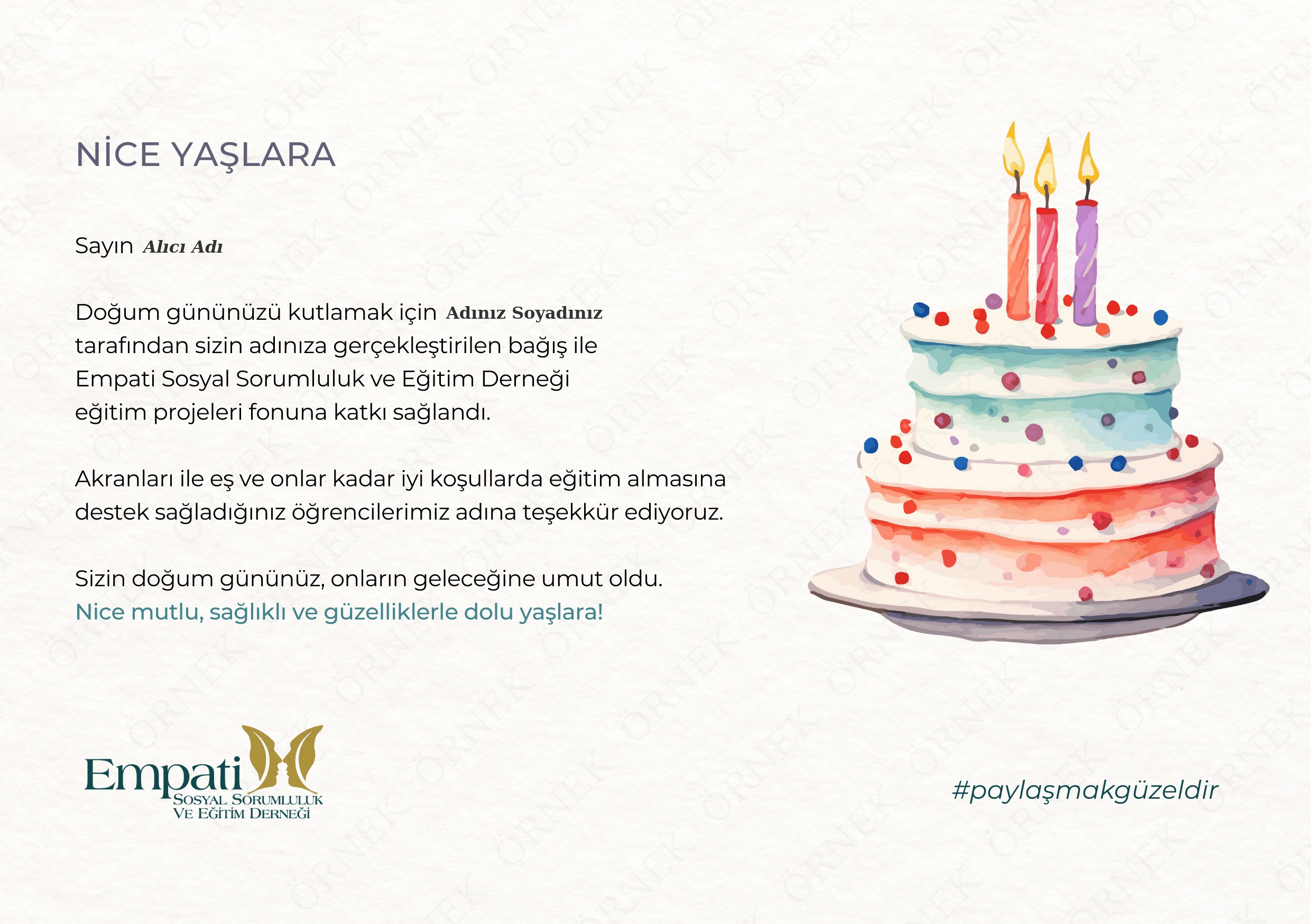 Doğum Günü Sertifikası