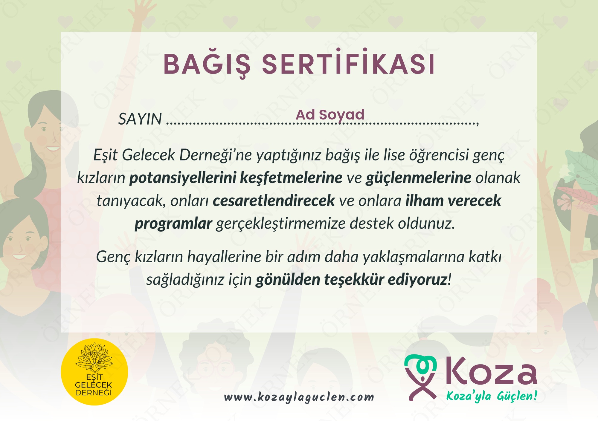 Genel Bağış Kartı - 2