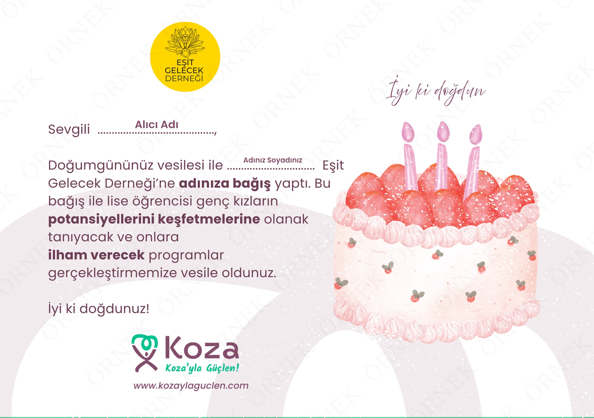 İyi ki doğdun!