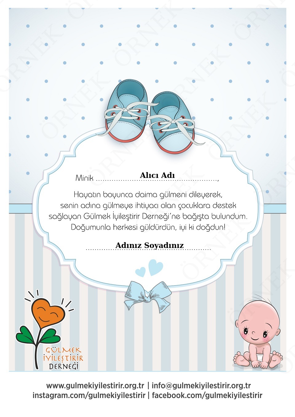 Bebek Doğum Bağış Sertifikası 1