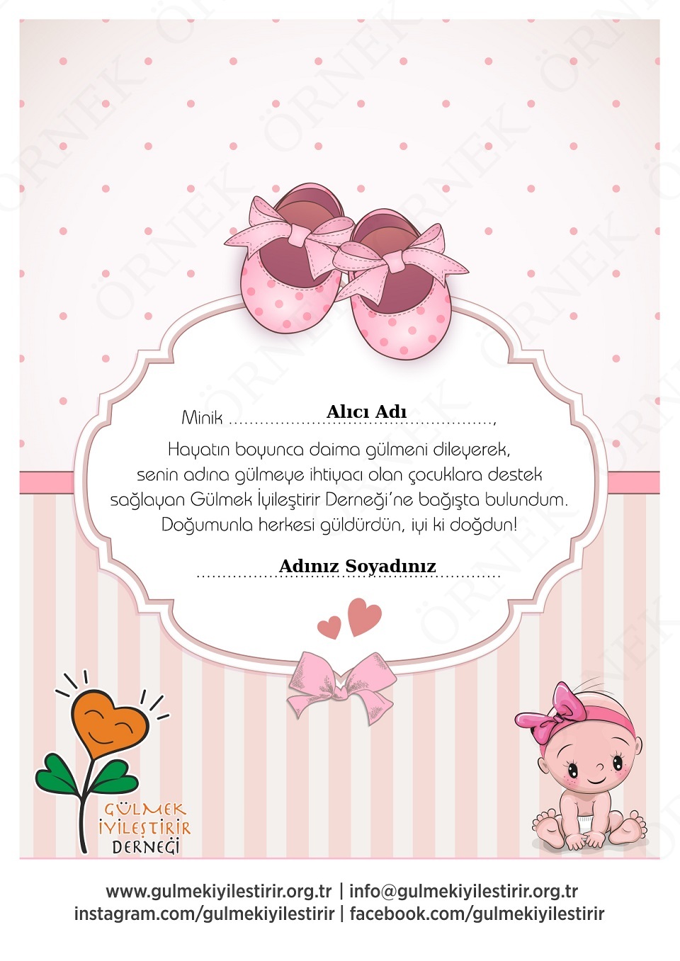 Bebek Doğum Bağış Sertifikası 2