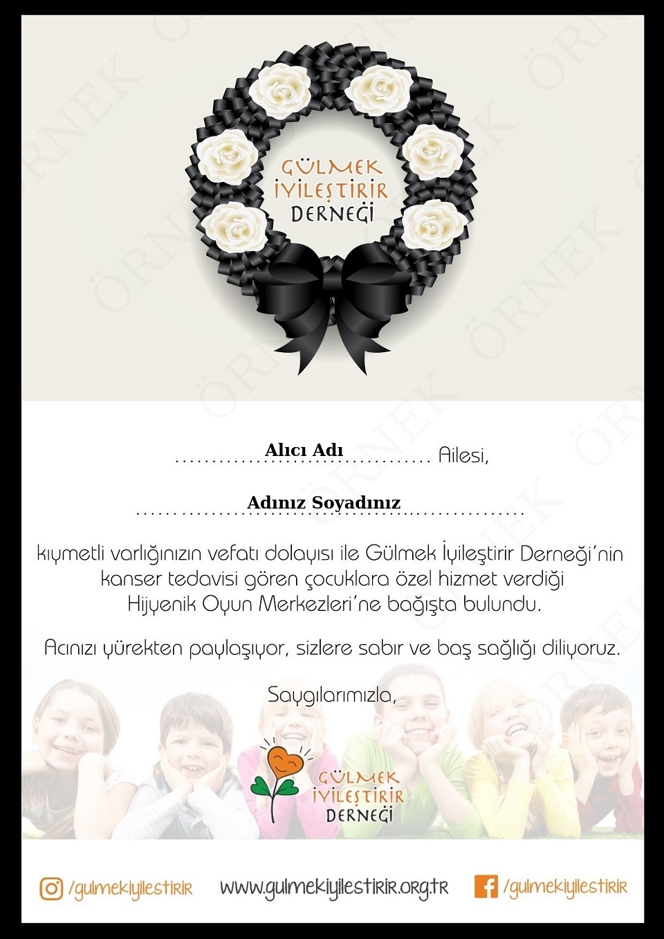 Vefat Bağış Sertifikası