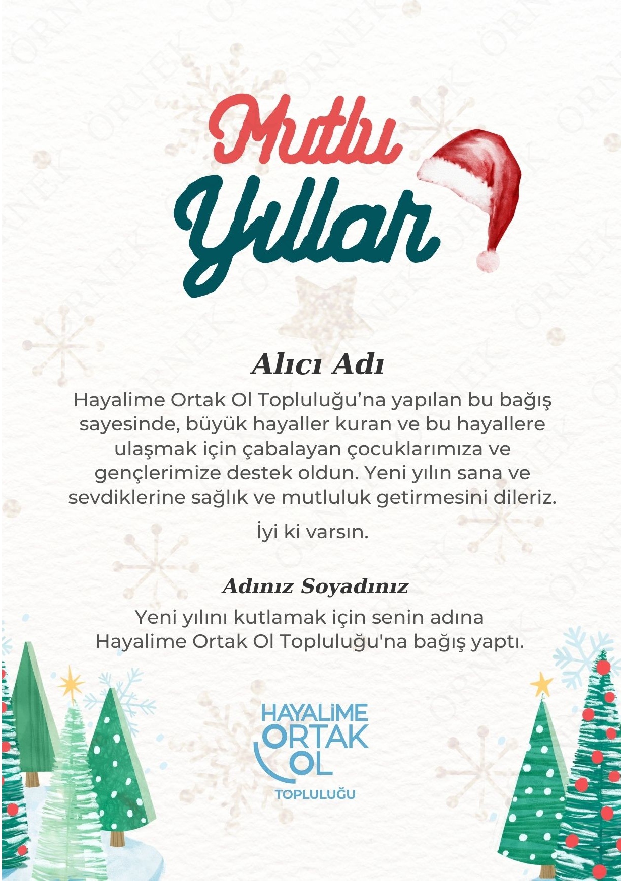 Yılbaşı Sertifikası 2