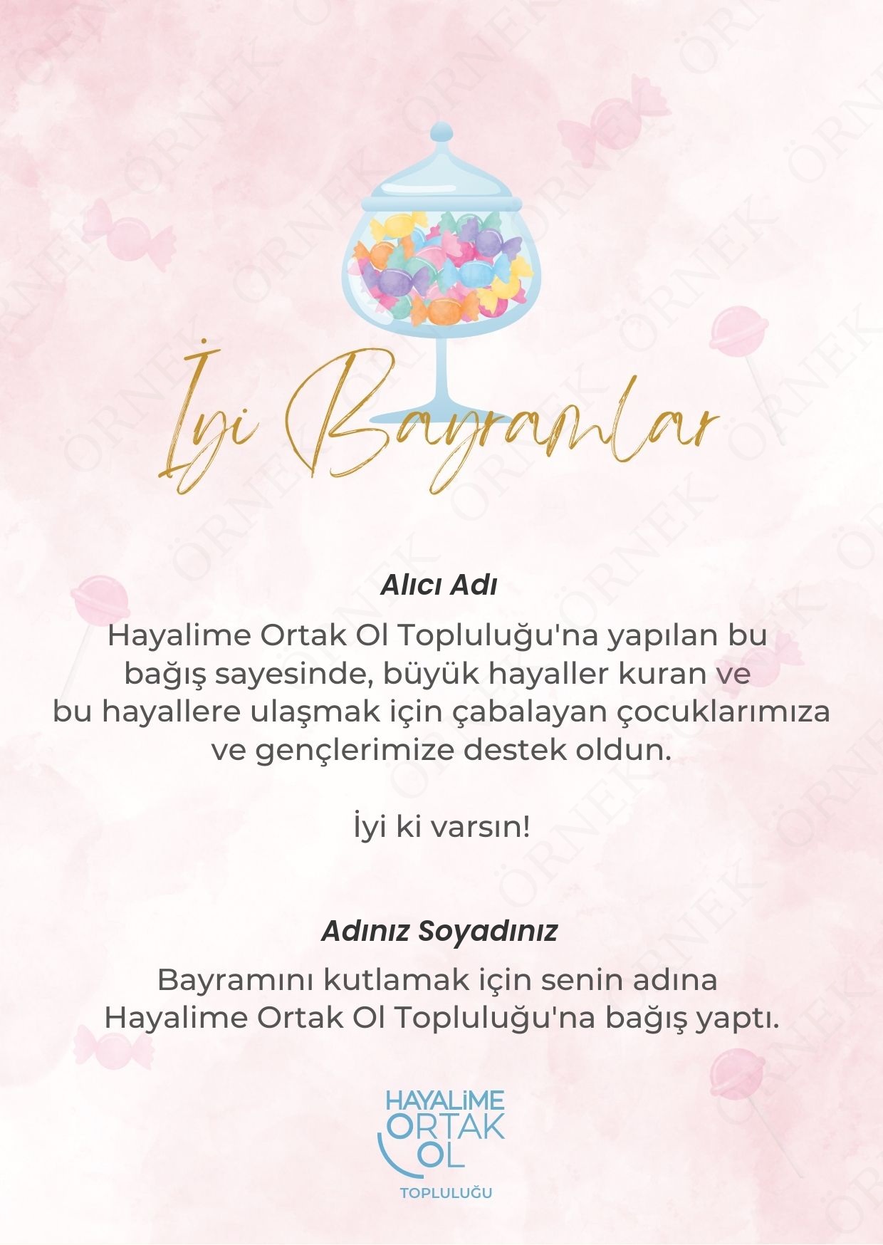 Bayram Tebrik Kartı 1