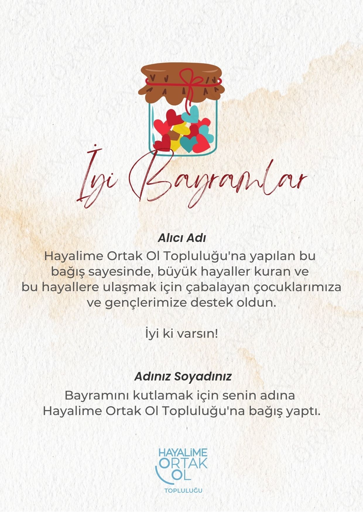 Bayram Tebrik Kartı 2
