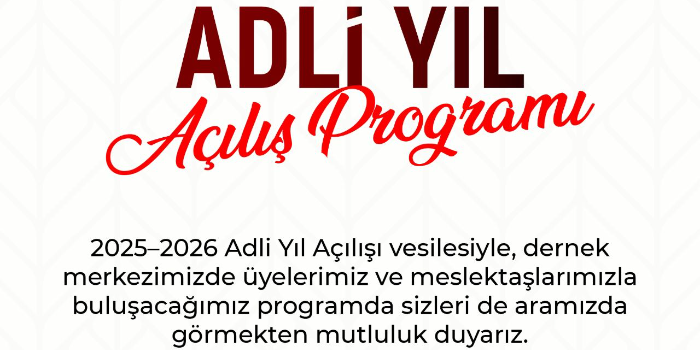 ADLİ YIL AÇILIŞI