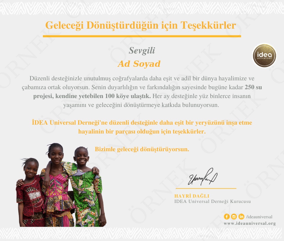 Düzenli Bağış