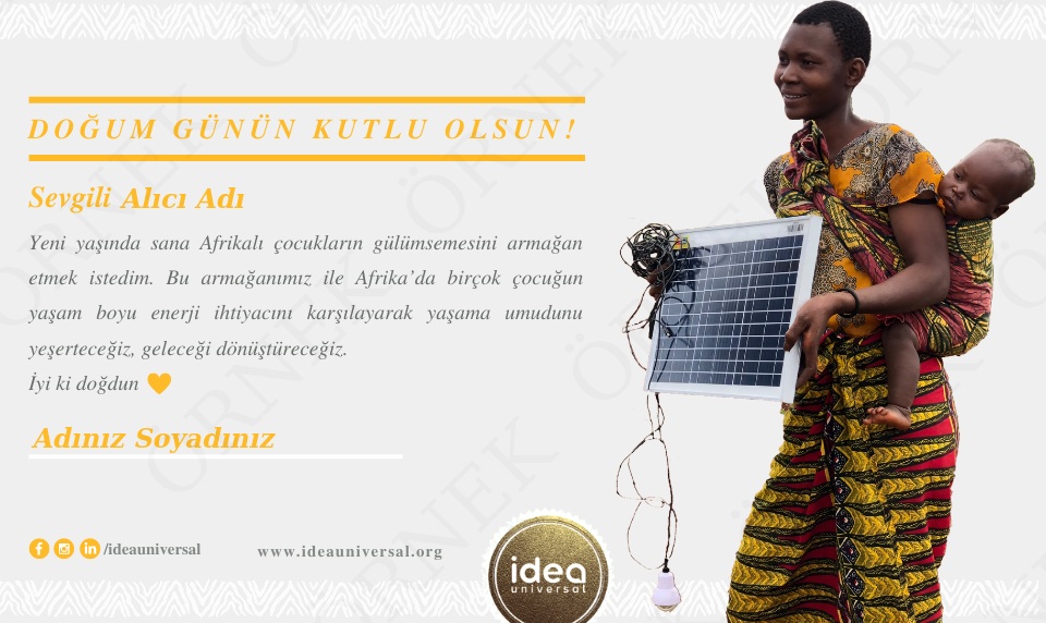 DOĞUM GÜNÜ HEDİYESİ - GÜNEŞ KİTİ