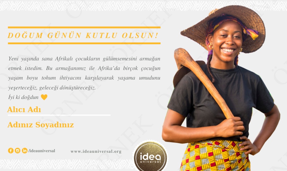 DOĞUM GÜNÜ HEDİYESİ - TOHUM