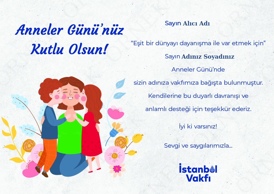Anneler Günü Genel Bağış