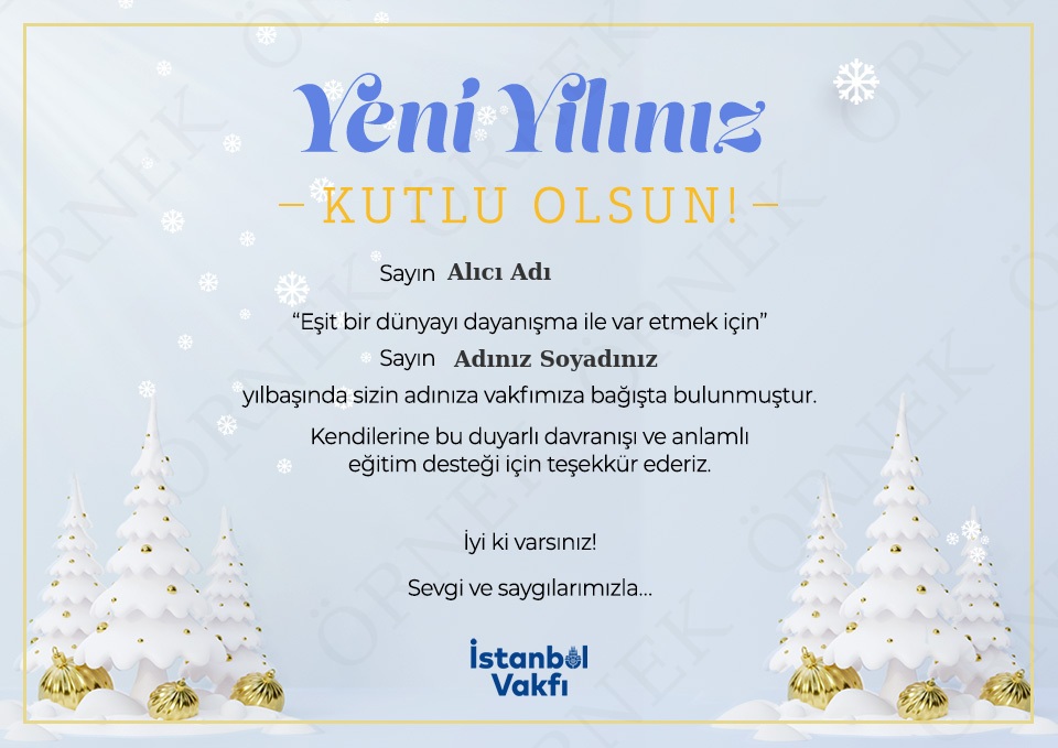 Yeni Yıl Genel Bağış