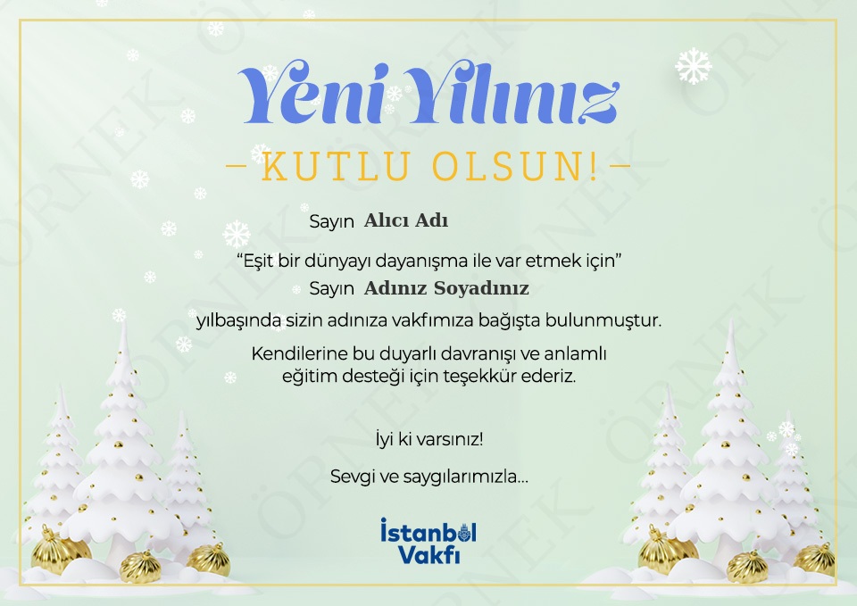 Yeni Yıl Genel Bağış 2