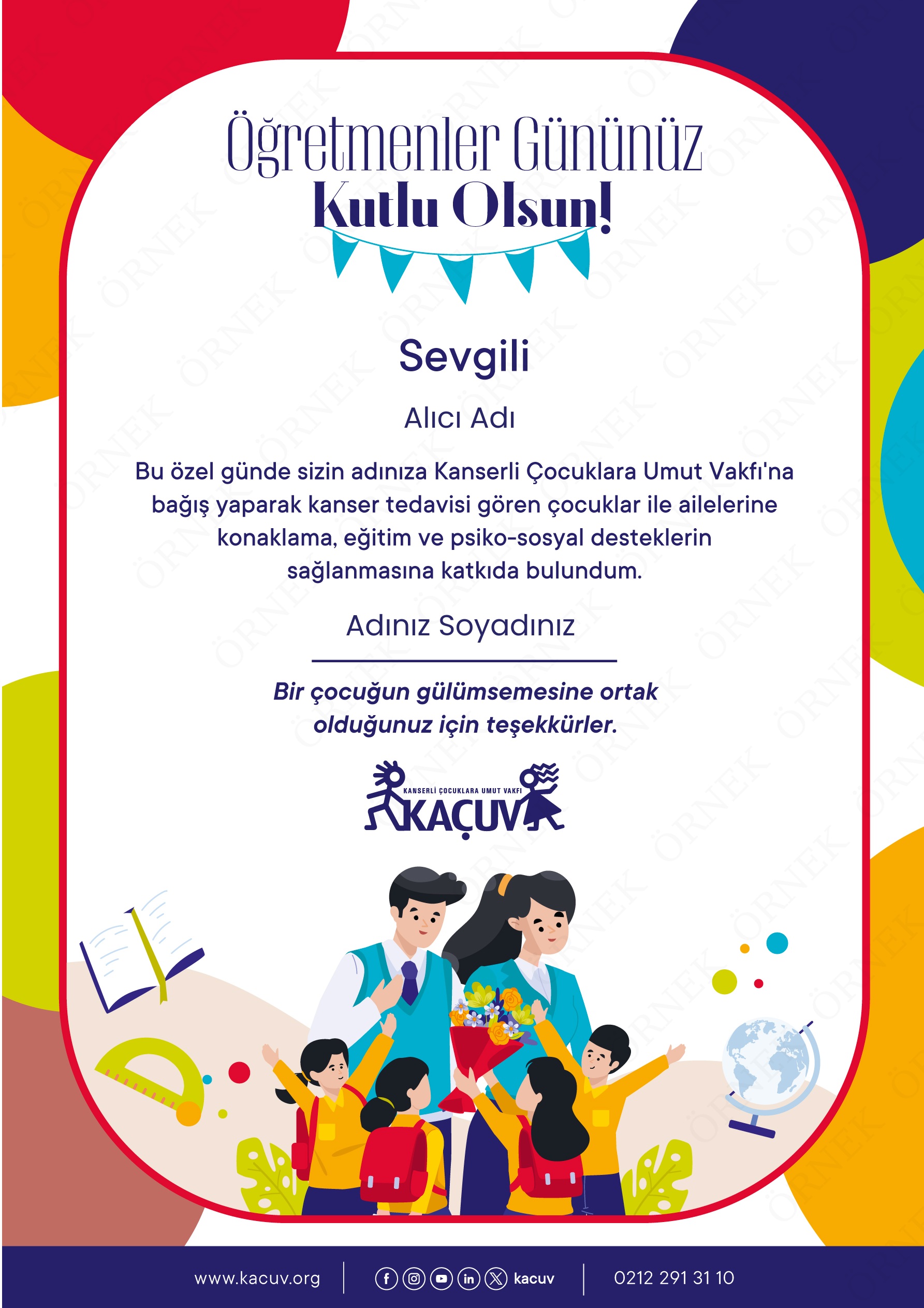 Öğretmenler Günü Sertifikası 2