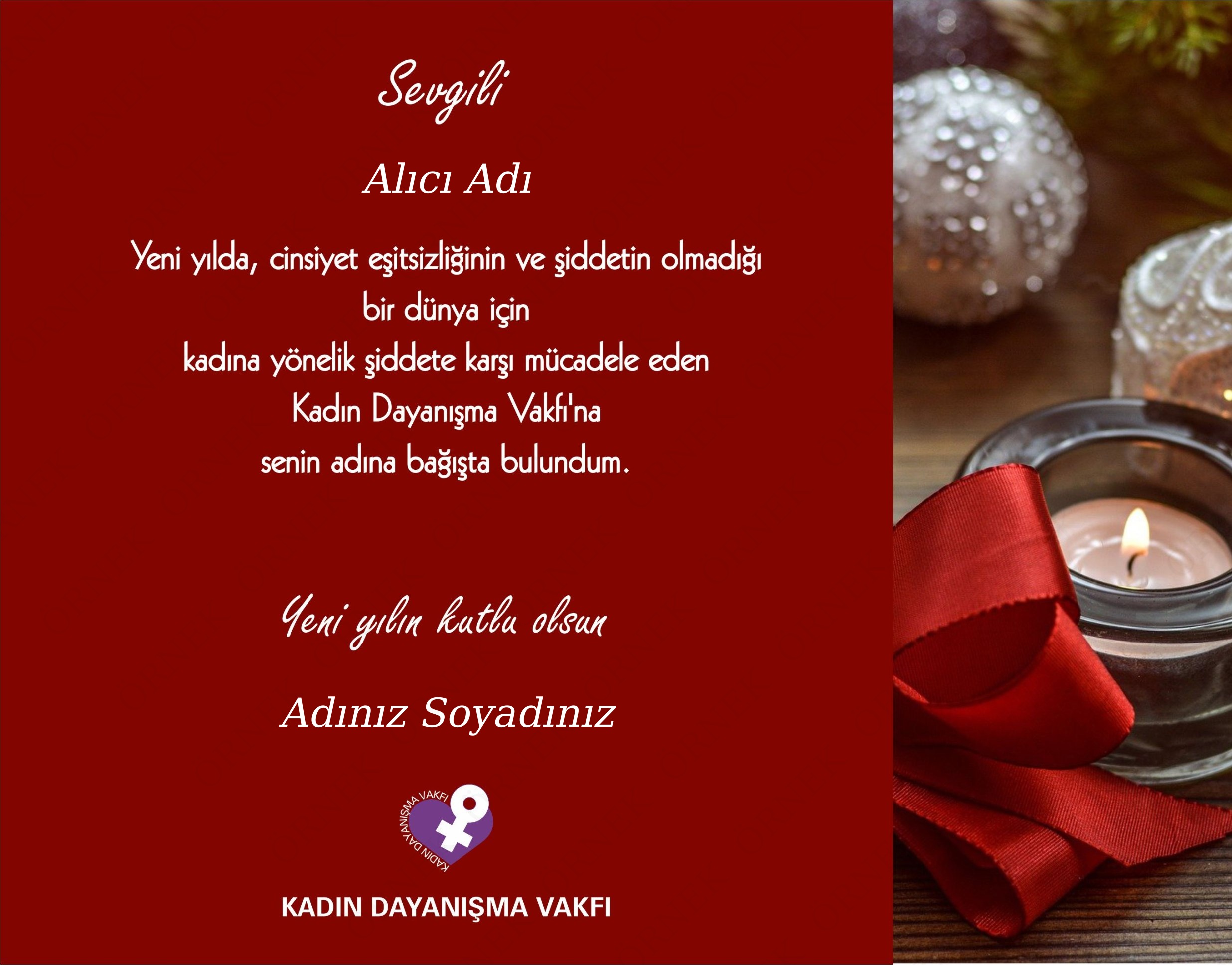 Yeni yılın kutlu olsun - Mumlu