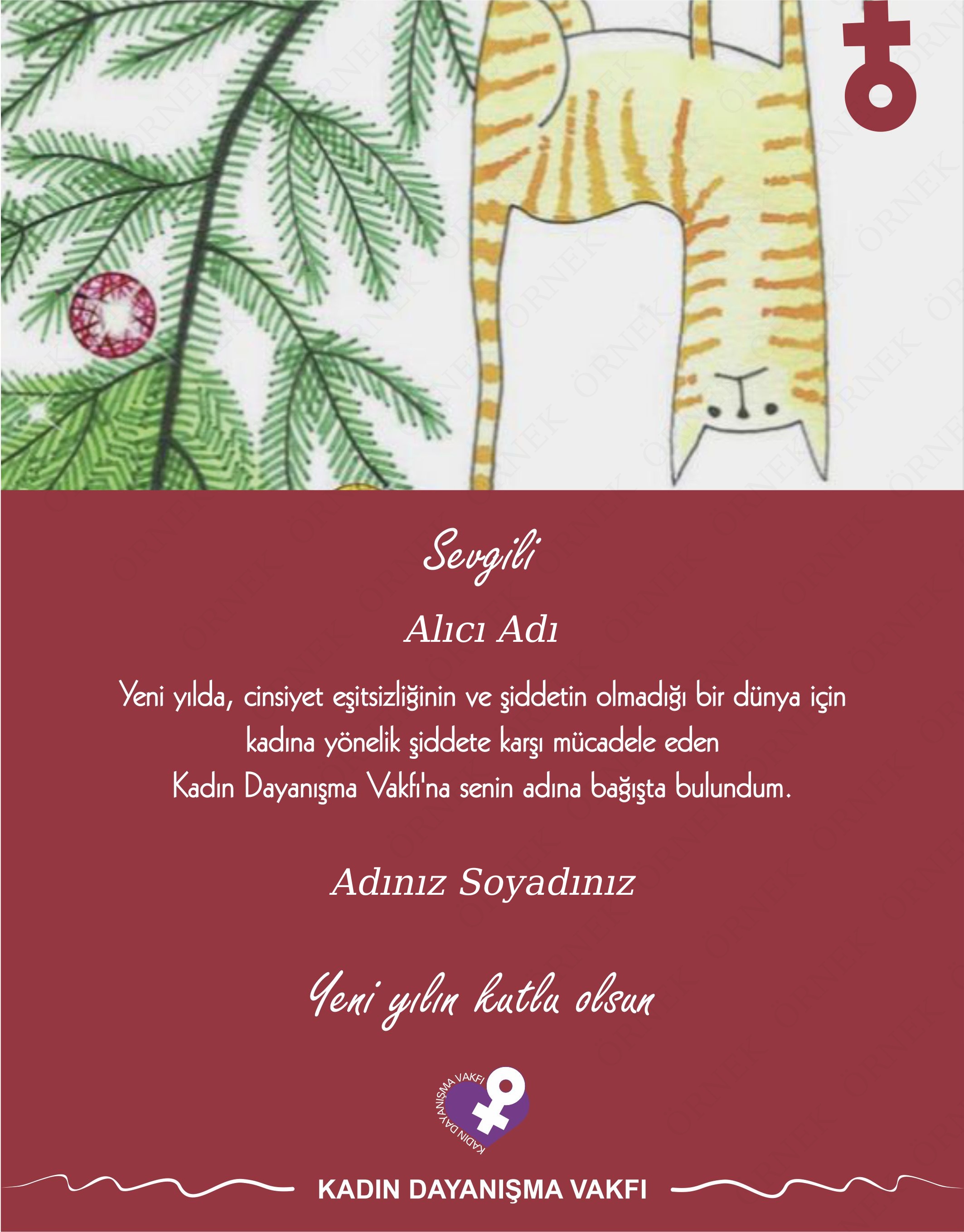 Yeni yılın kutlu olsun - Kedi