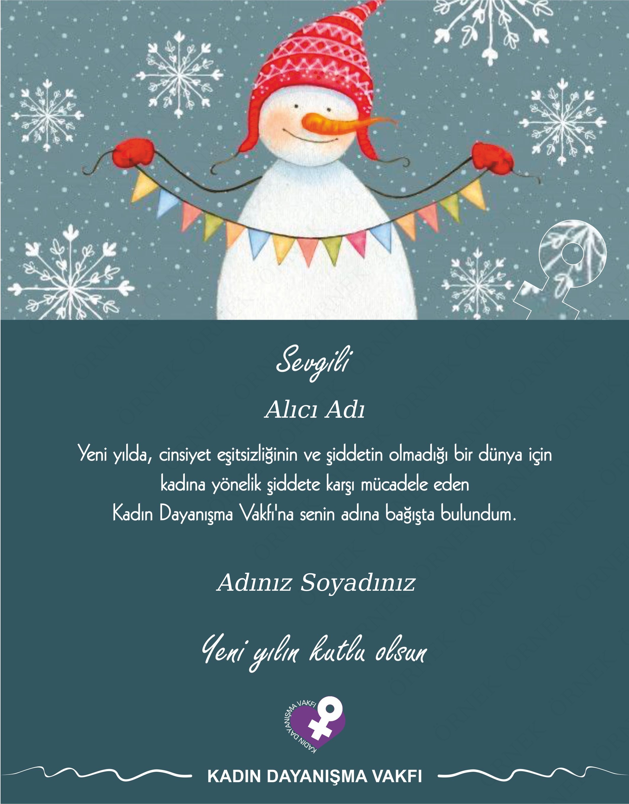 Yeni yılın kutlu olsun - Kar