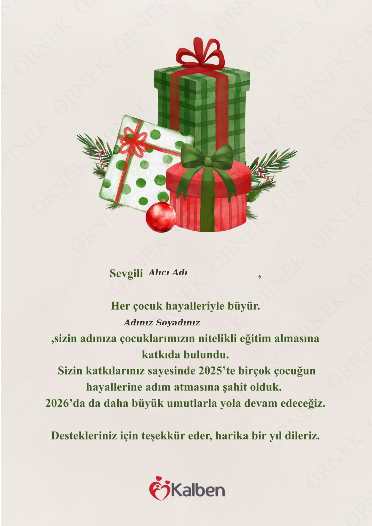 Yılbaşı Kartı