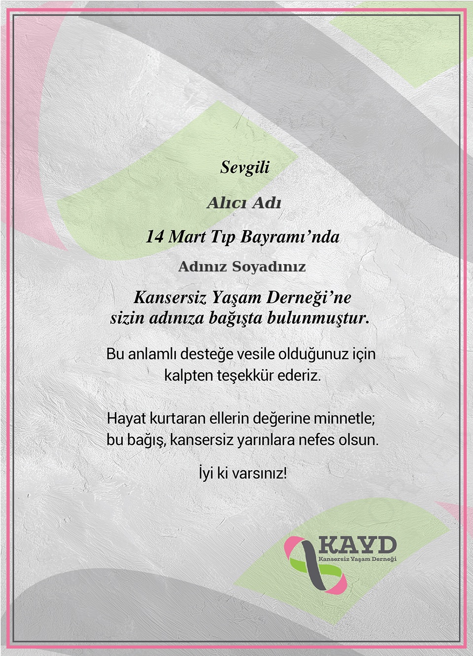 Tıp Bayramı Dikey Kurumsal