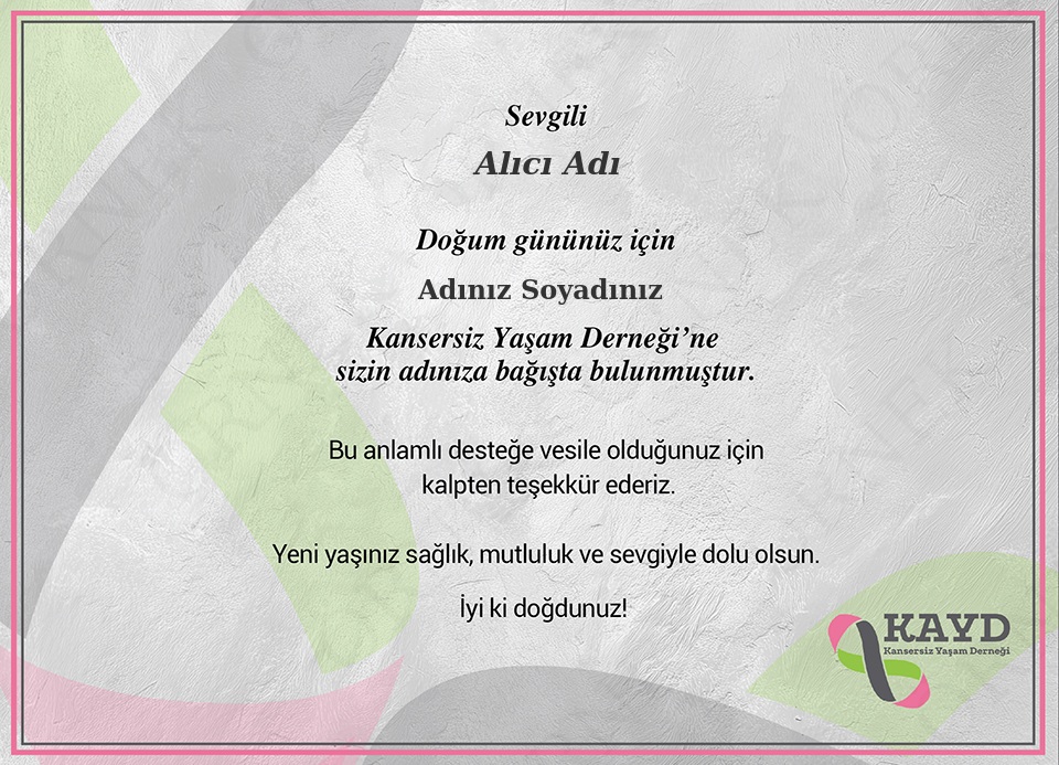 Doğum Günü Yatay Kurumsal