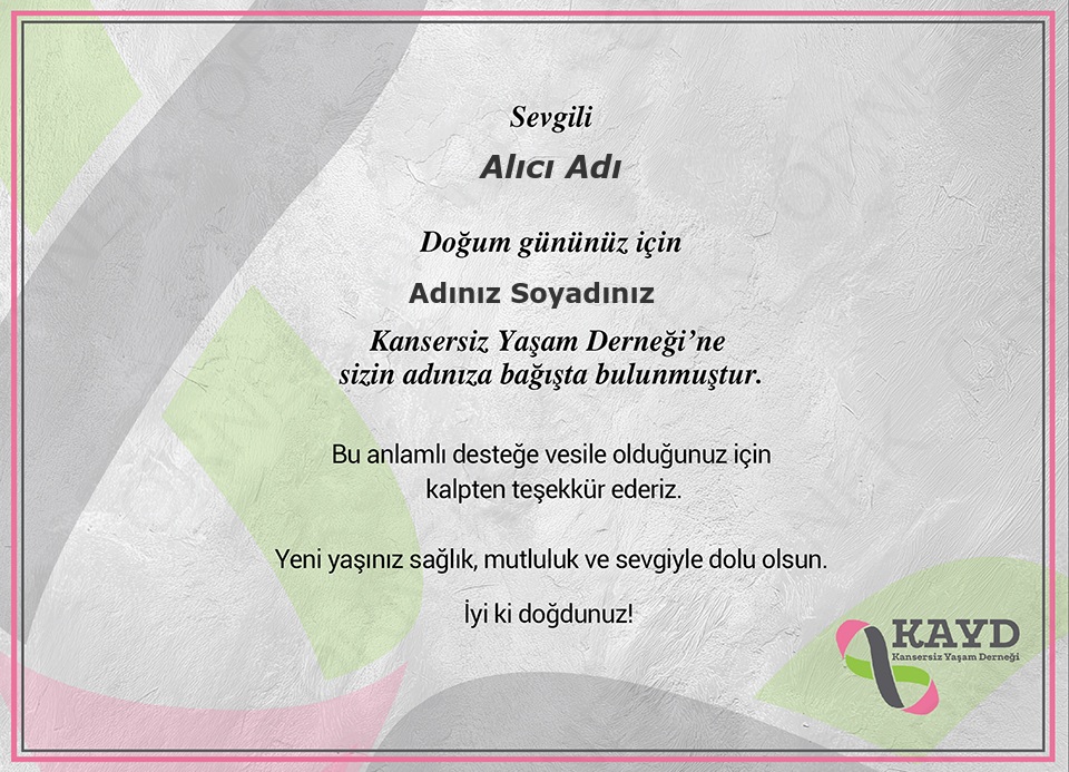 Doğum Günü Yatay Kurumsal