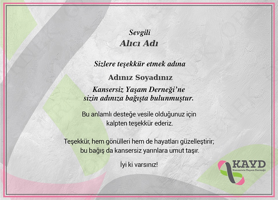 Teşekkür Yatay Kurumsal